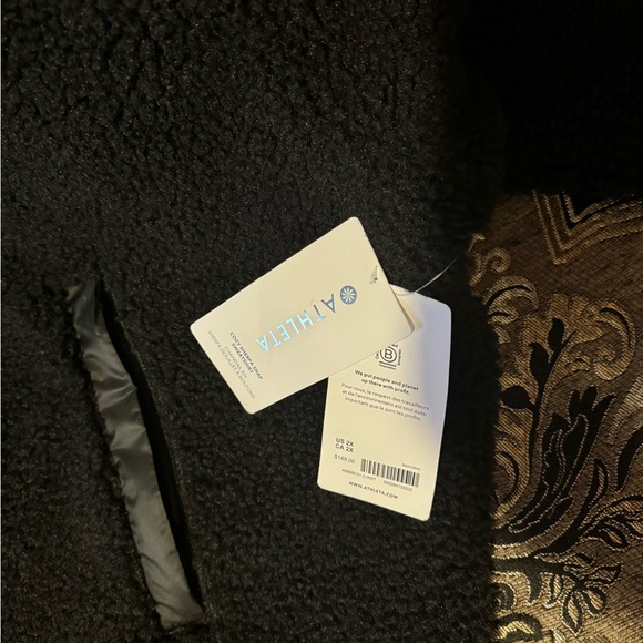 NWT!!! Black ATHLETA US 2X Cozy Sherpa Pullover! - Picture 5 of 9